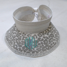 BLOOPER SWIM: Monogrammed Packable Straw Visor