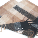 BLOOPER CLOTHING: Monogrammed Plaid Poncho