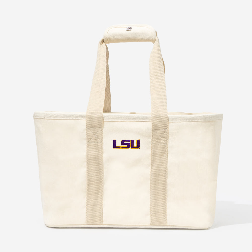 LSU Market Basket in Solid Ivory