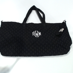 BLOOPER BAG: Monogrammed Diamond Quilted Weekender