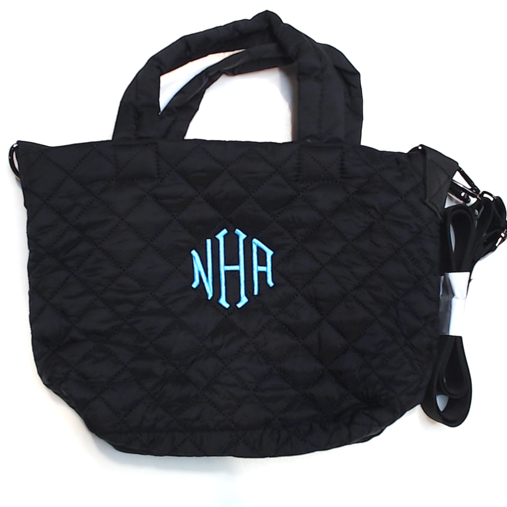 BLOOPER BAG: Monogrammed Diamond Quilted Crossbody