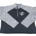 BLOOPER CLOTHING: Monogrammed Colorblock Quarter Zip Pullover