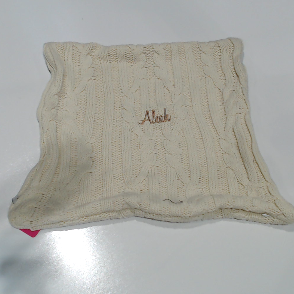 BLOOPER ACCESSORY: Monogrammed Cable Knit Pillow Sham