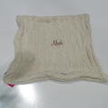 BLOOPER ACCESSORY: Monogrammed Cable Knit Pillow Sham