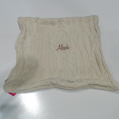 BLOOPER ACCESSORY: Monogrammed Cable Knit Pillow Sham