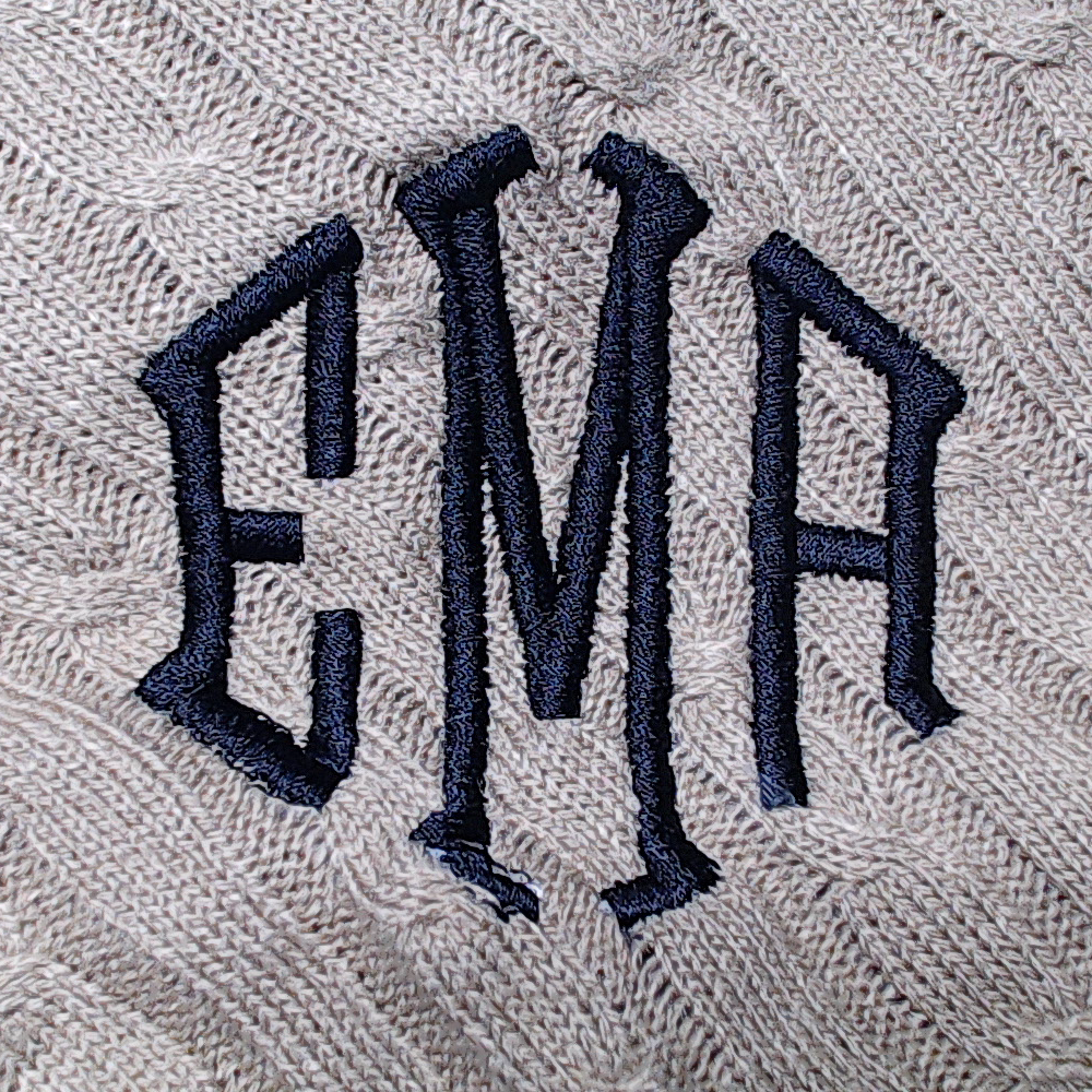 BLOOPER CLOTHING: Monogrammed Poncho