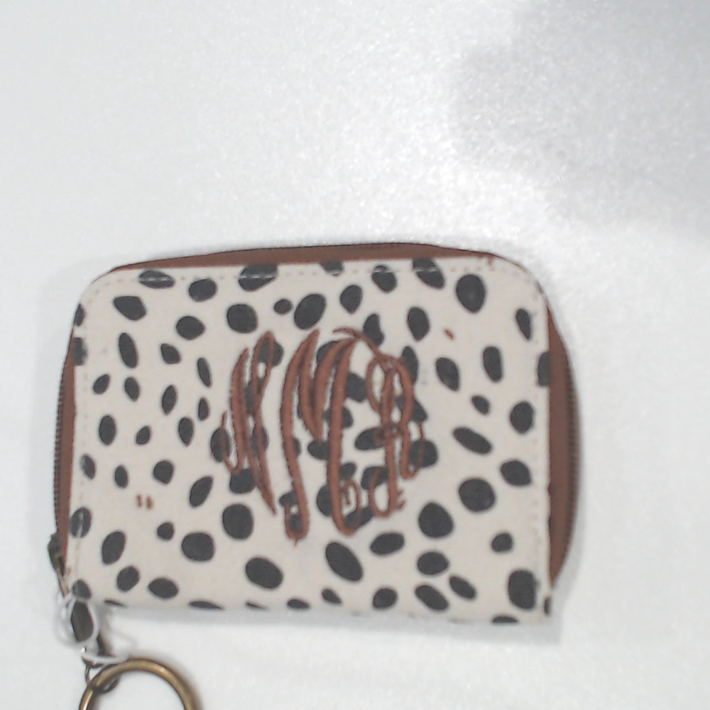 BLOOPER ACCESSORY: Monogrammed Keychain Wallet