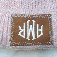 BLOOPER KIDS: Monogrammed Kids Pom Pom Beanie