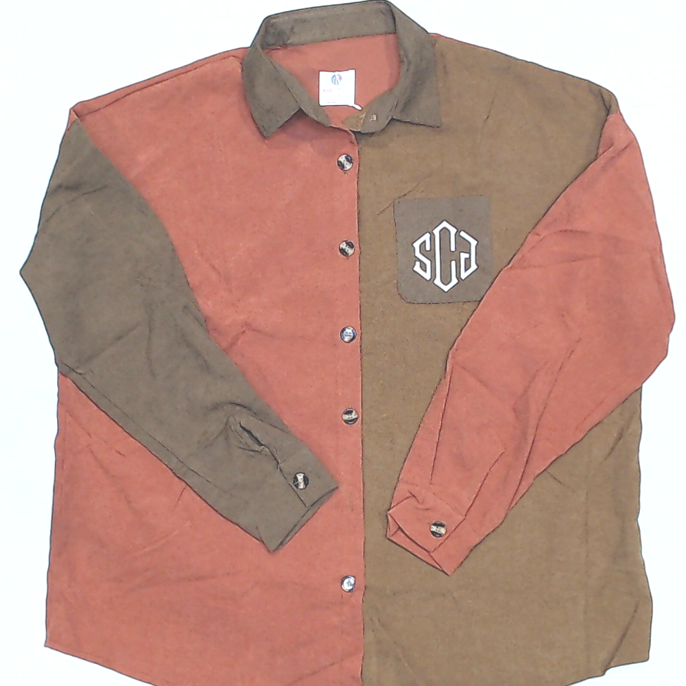 BLOOPER CLOTHING: Monogrammed Oversized Button Down Tunic