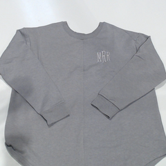 BLOOPER CLOTHING: Monogrammed Open Back Sweatshirt