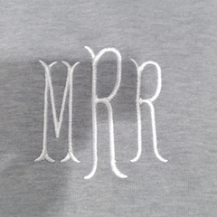 BLOOPER CLOTHING: Monogrammed Open Back Sweatshirt