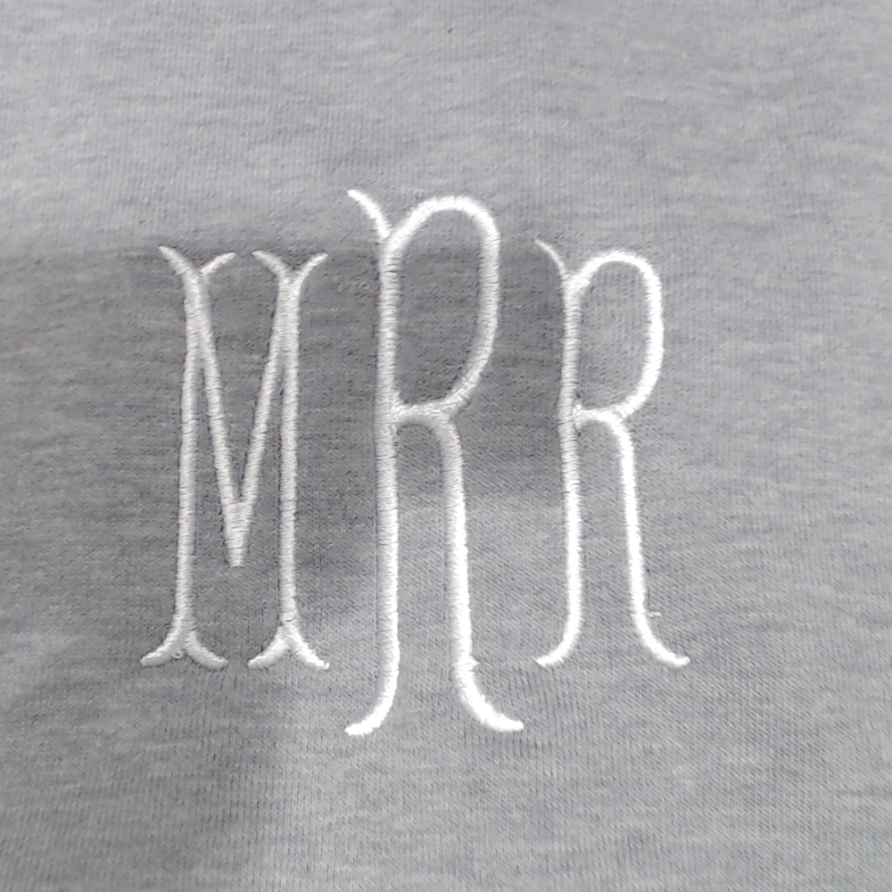 BLOOPER CLOTHING: Monogrammed Open Back Sweatshirt