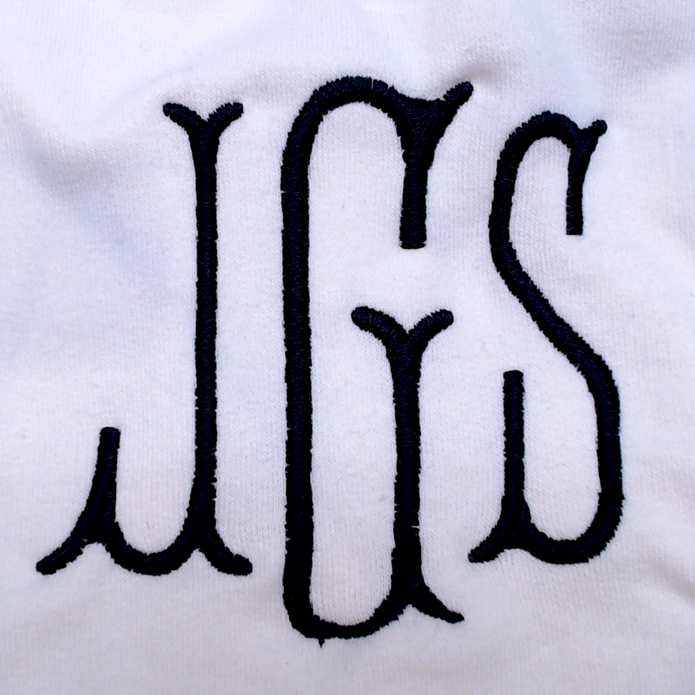 BLOOPER CLOTHING: Monogrammed Quarter Zip Sweatshirt