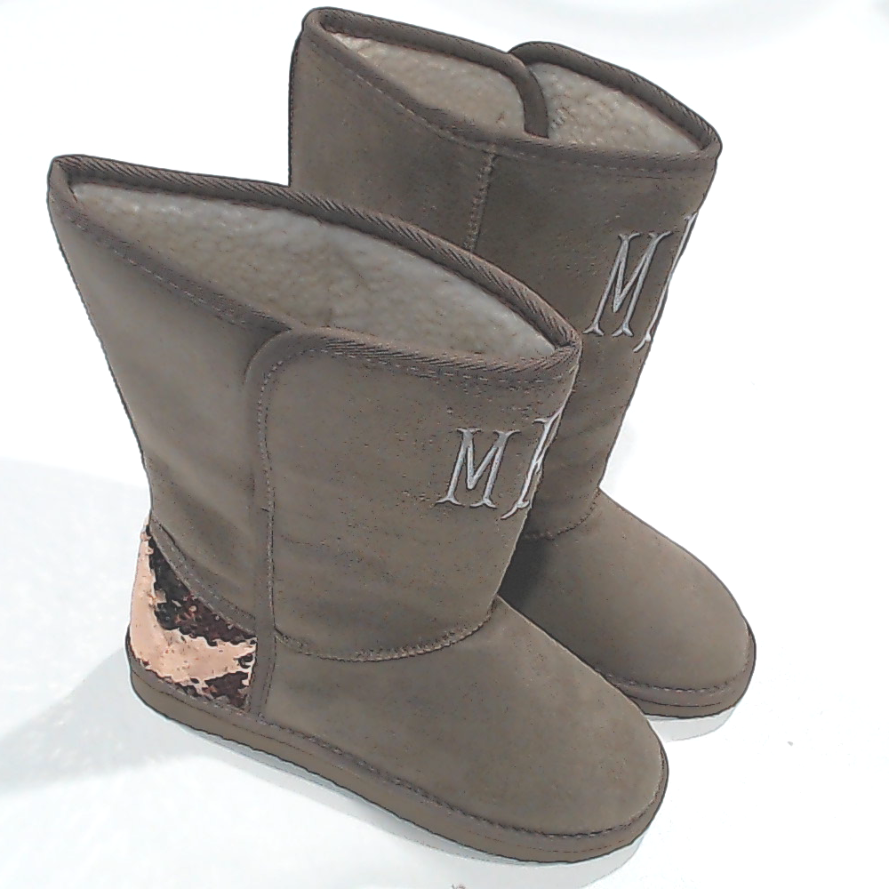BLOOPER SHOES: Monogrammed Sherpa Booties