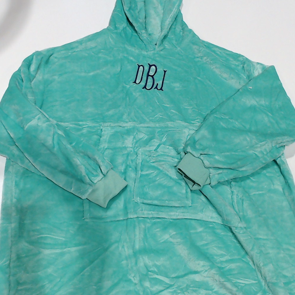BLOOPER CLOTHING: Monogrammed Oversized Blanket Hoodie