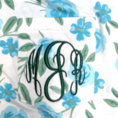 BLOOPER CLOTHING: Monogrammed Short Sleeve Tunic