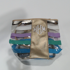 BLOOPER BAG: Monogrammed Clear Ditty Bag