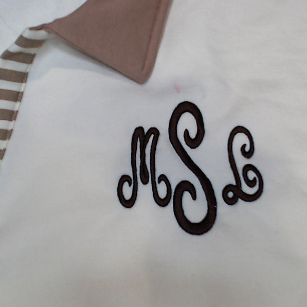 BLOOPER CLOTHING: Monogrammed Colorblock Sweatshirt