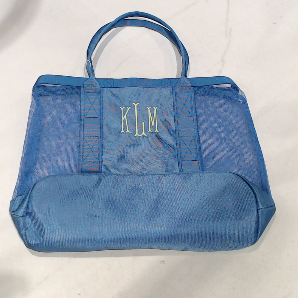 BLOOPER BAG: Monogrammed Structured Mesh Tote