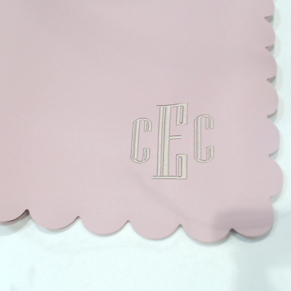 BLOOPER ACCESSORY: Monogrammed Desk Mat