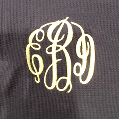 BLOOPER CLOTHING: Monogrammed Lightweight Waffle Quarter Zip Pullover