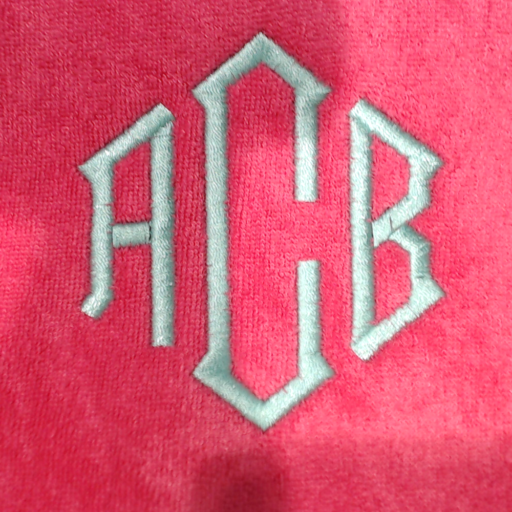 BLOOPER BAG: Monogrammed Terry Toiletry Bag
