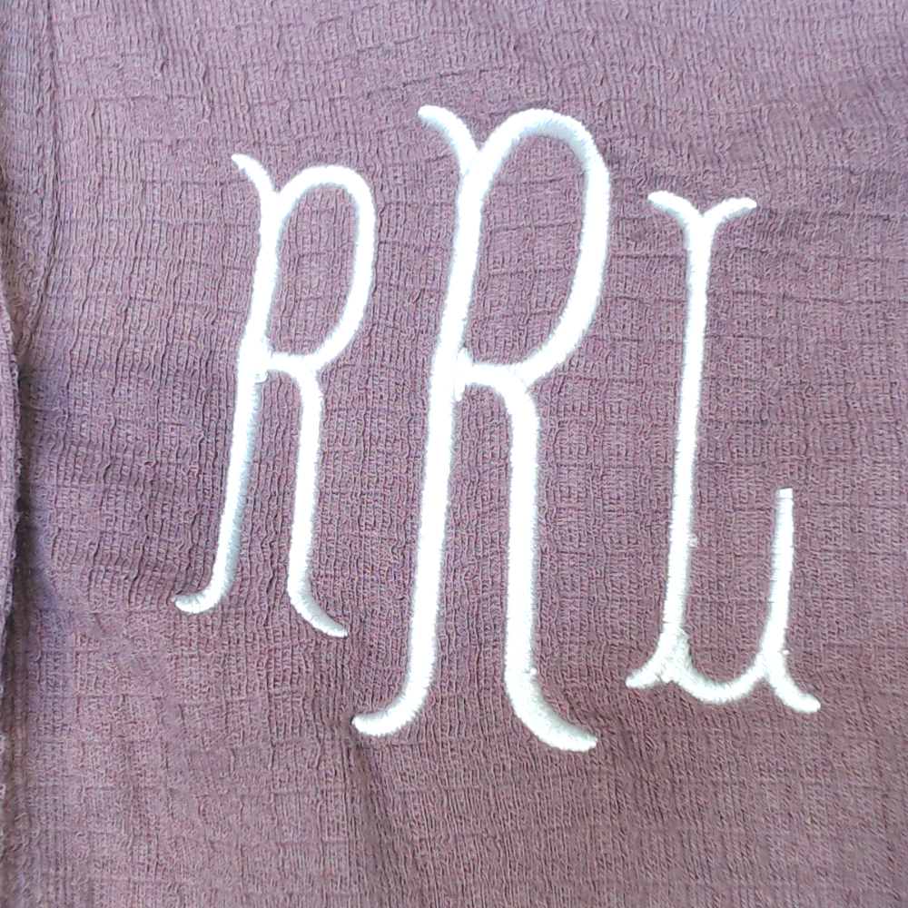 BLOOPER CLOTHING: Monogrammed Waffle Henley Tunic