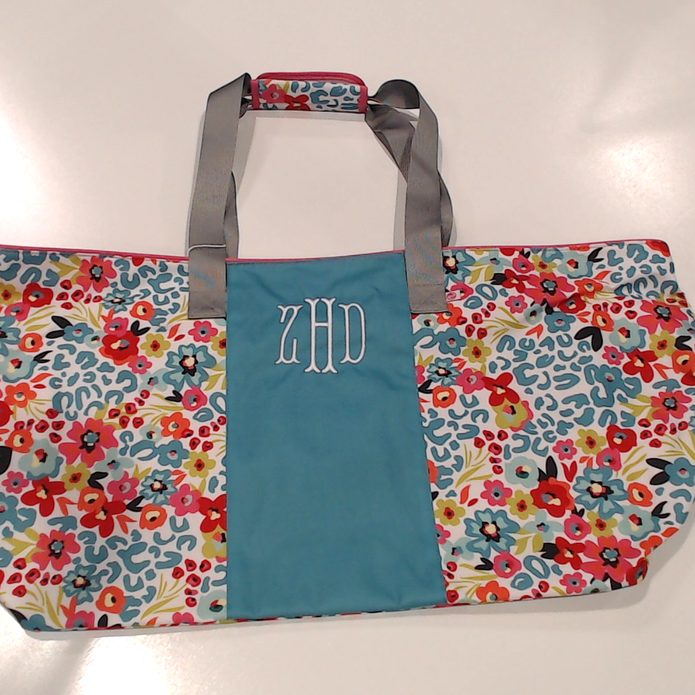 BLOOPER BAG: Monogrammed Extra Large Tote Bag