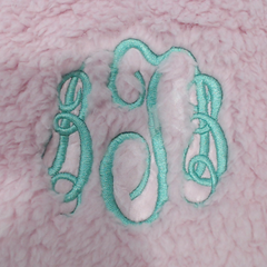 BLOOPER CLOTHING: Monogrammed Sherpa Jacket