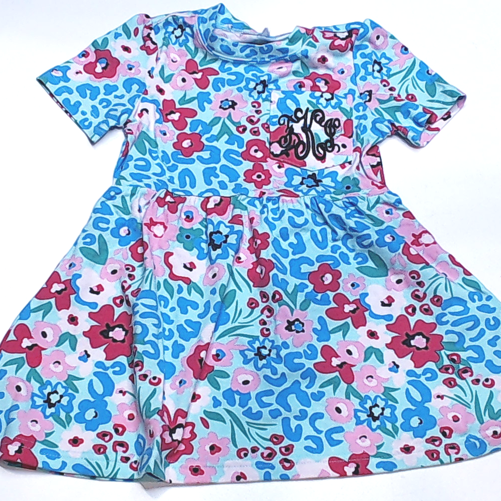 BLOOPER KIDS: Monogrammed Kids T-Shirt Dress