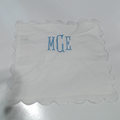BLOOPER ACCESSORY: Monogrammed Scalloped Pillow Sham