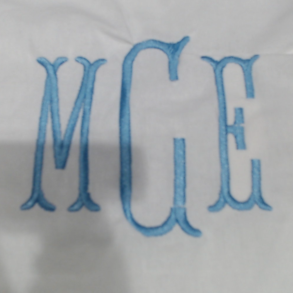 BLOOPER ACCESSORY: Monogrammed Scalloped Pillow Sham