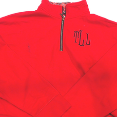 BLOOPER CLOTHING: Monogrammed Quarter Zip Sweatshirt