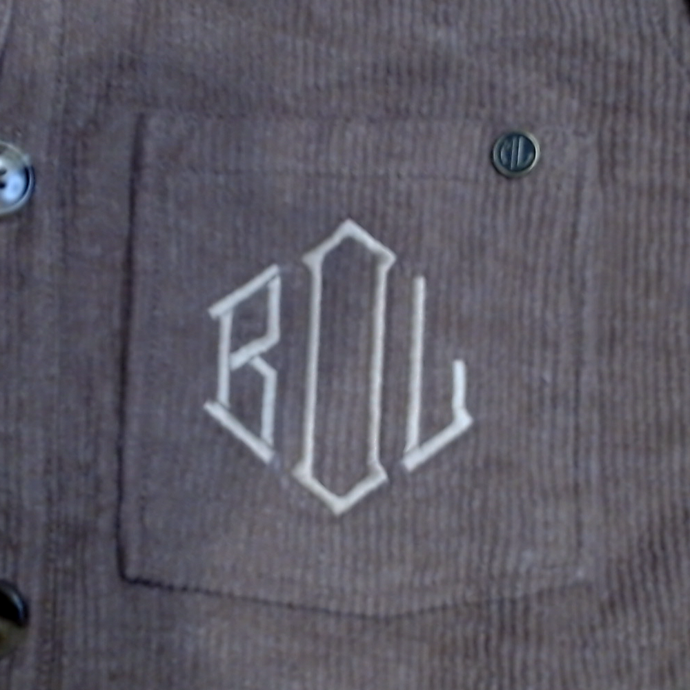 BLOOPER CLOTHING: Monogrammed Shirt Jacket