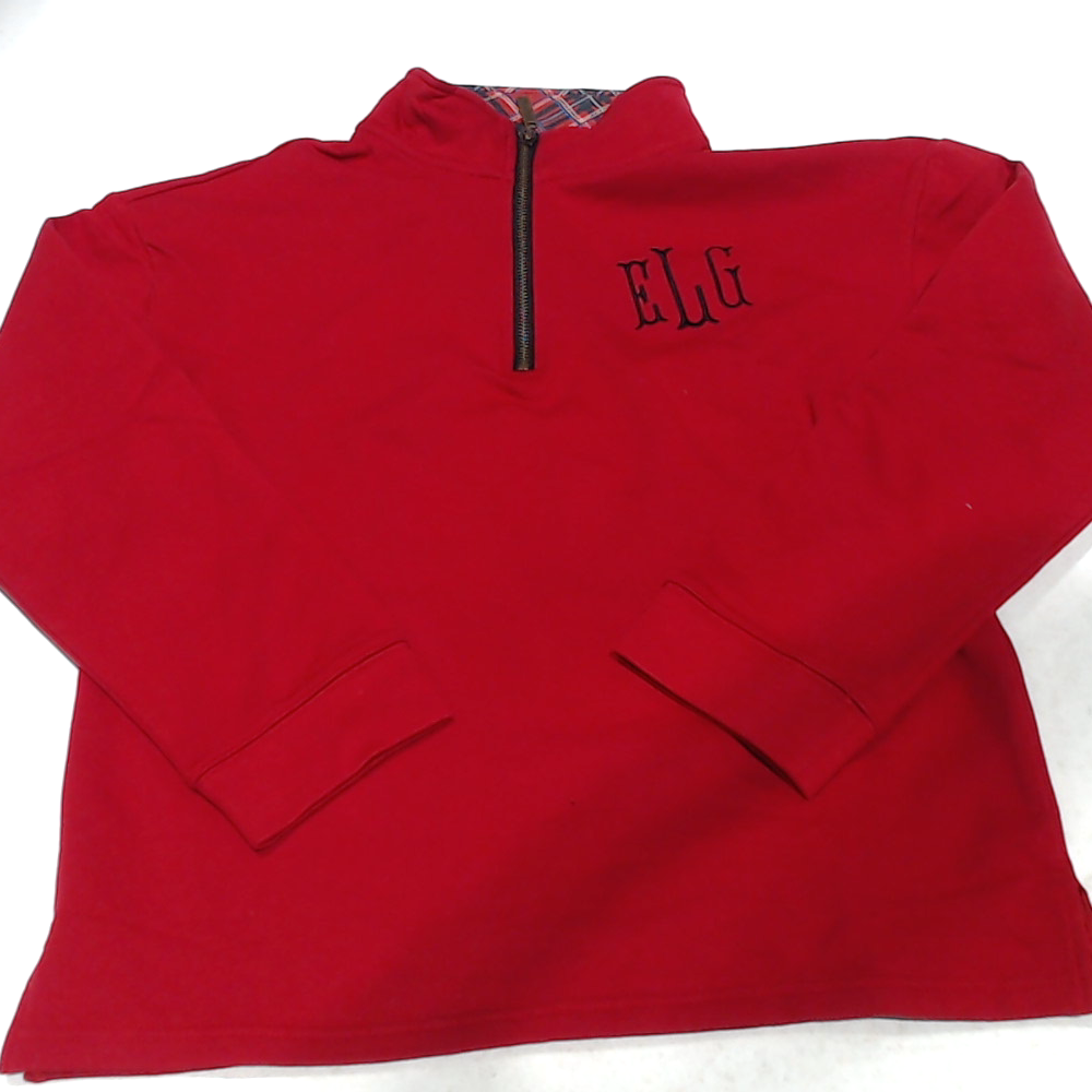 BLOOPER KIDS: Monogrammed Kids Quarter Zip Sweatshirt