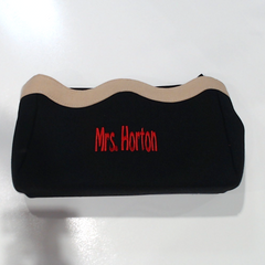 BLOOPER BAG: Monogrammed Wavy Top Cosmetic Bag