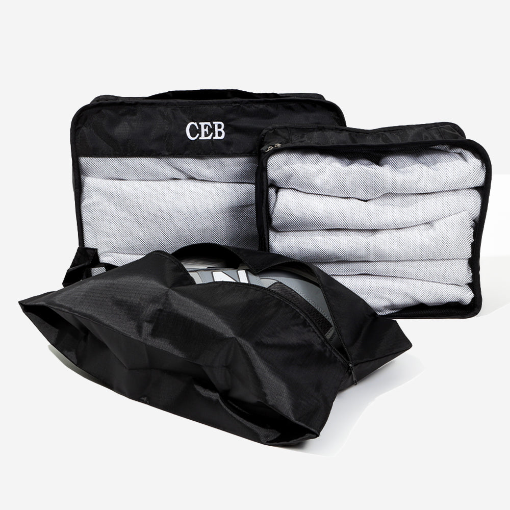 Personalized Packing Cube Set in Black
