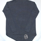 BLOOPER CLOTHING: Monogrammed Asymmetrical Turtleneck Tunic