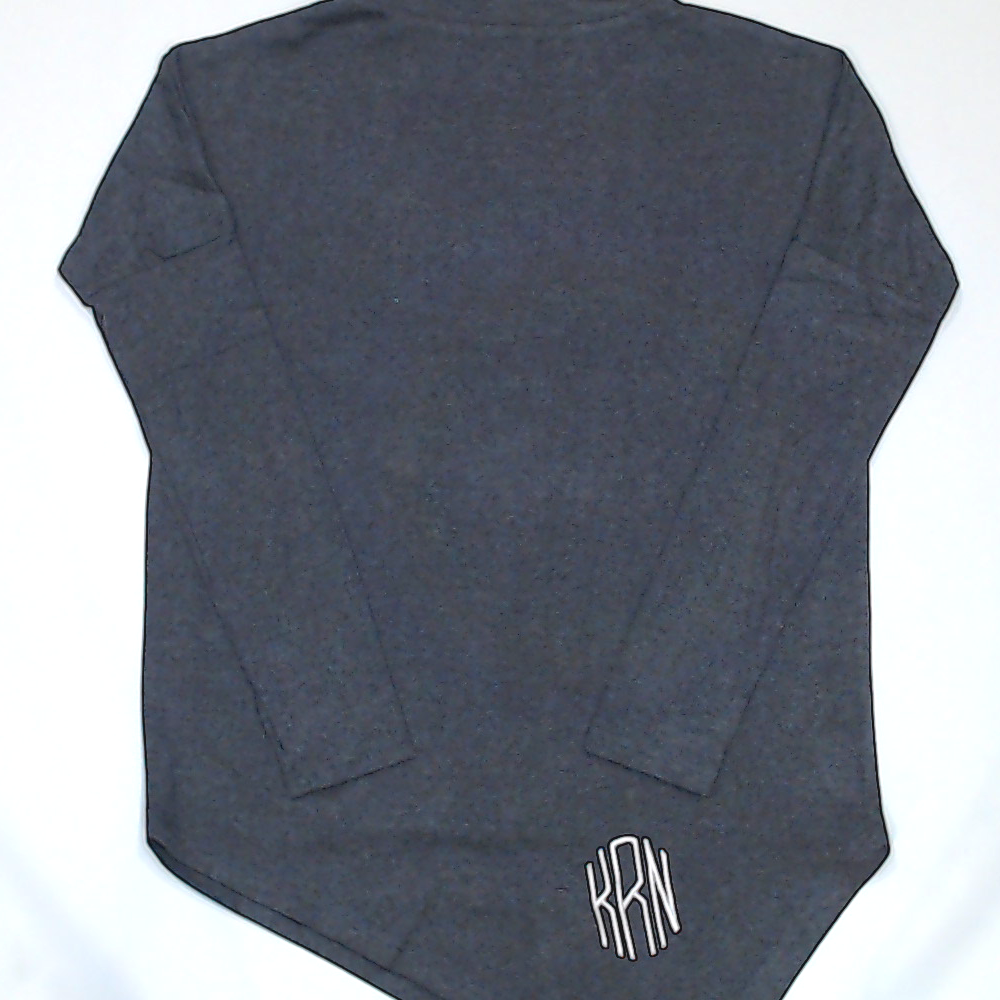 BLOOPER CLOTHING: Monogrammed Asymmetrical Turtleneck Tunic