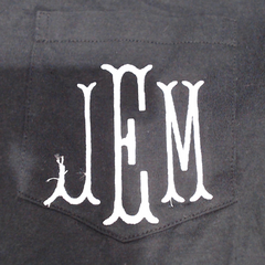 BLOOPER CLOTHING: Monogrammed Long Sleeve Shirt