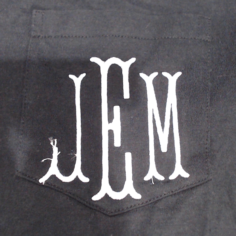 BLOOPER CLOTHING: Monogrammed Long Sleeve Shirt