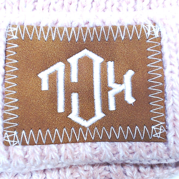 BLOOPER KIDS: Monogrammed Kids Pom Pom Beanie