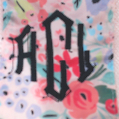 BLOOPER BAG: Monogrammed Shower Bag