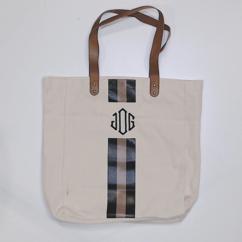 BLOOPER BAG: Monogrammed Canvas Bag