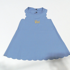 BLOOPER KIDS: Monogrammed Girls Scallop Dress