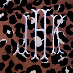 BLOOPER SWIM: Monogrammed High Neck Bikini Top