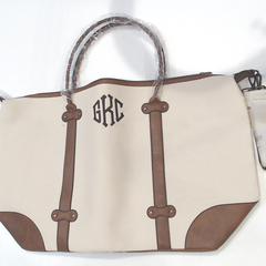 BLOOPER BAG: Monogrammed Vintage Weekender