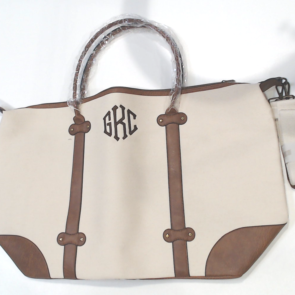 BLOOPER BAG: Monogrammed Vintage Weekender