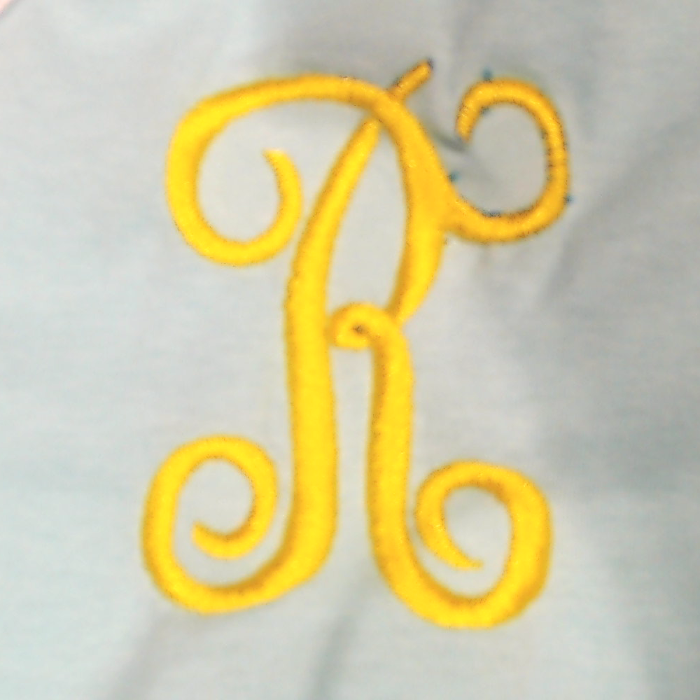 BLOOPER SWIM: Monogrammed Accent Cover Up