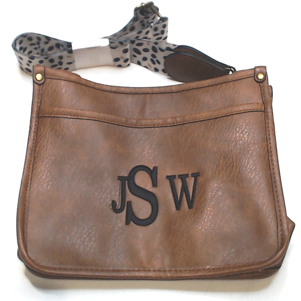BLOOPER BAG: Monogrammed Saddlebag